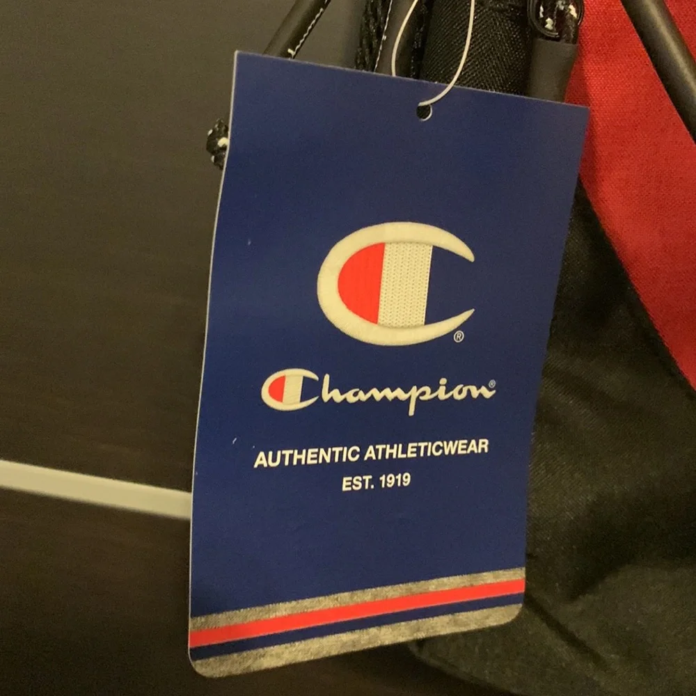 Champion Core Unisex Red and Black Backpack